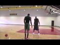 Hakeem Olajuwon Demonstrating Low Post Moves - Amazing Footwork!