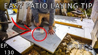 Finish Laying a patio in the garden | Self Build house E.p. 130