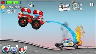 Hill Climb Racing 1 - Fire Truck, Ambulance, Police Car in FOREST Walkthrough Gameplay (Android)