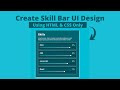 How to Make Skill Bar UI design using HTML and CSS || Progress bar with HTML CSS