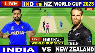 Live: IND Vs NZ, Semi Final, ICC World Cup 2023 | Live Match Centre | India Vs New Zealand | 1st Inn