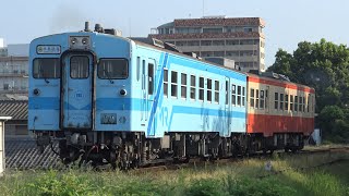 【4K】水島臨海鉄道　普通列車キハ37形気動車　ｷﾊ37-102+ｷﾊ37-103