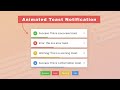Animated Toast Notification with Progress Bar in HTML CSS & JavaScript