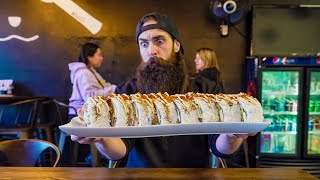 THIS MONSTER SUSHI ROLL CHALLENGE HAS BEEN FAILED OVER 300 TIMES! | BeardMeatsFood