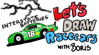 Draw Race Cars with Boris from Joe Gibbs Racing: Ep 5 Kyle Busch's Team Interstate Toyota Camry