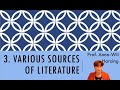 Literature review 3 - Sources of literatures