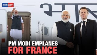 PM Modi France Visit 2023: PM Modi Emplanes For France For Bastille Day Celebrations