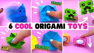 6 SUPER COOL origami FIDGET TOYS [diy fidget toys]
