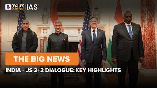 India - US 2+2 Dialogue: Key Highlights