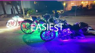 UFO Motorcycle LED Under-glow Light Kits Brightest Glow for your Harley Davidson Lighting Bluetooth