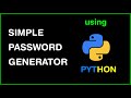 Random Password Generator With Python 🔥🔥#shorts