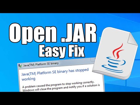 How to open a JAR file on Windows