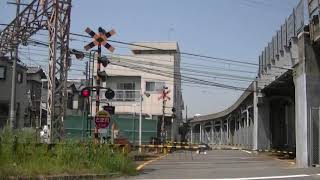 00528　南海電鉄紀ノ川7号踏切　和歌山国道高架下の南海和歌山市駅の近くの北側の踏切　ＪＲ紀勢本線の踏切