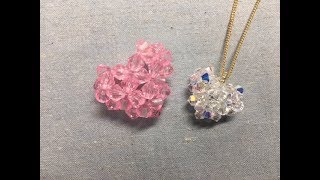 ビーズ44個のハートの作り方（beads heart)