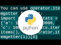 Getting key with maximum value in dictionary?