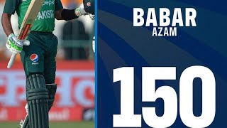 Babar Azam 150 Celebrations Pakistan vs Nepal 1st ODI Match Highlights 2023 Asia Cup Babar Azam 150