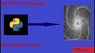 Complex Spiral Pattern by using Turtle | Python Spiral Pattern #01 || Use of Turtle to make Graphics