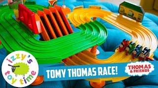 RARE THOMAS TRAIN TOMY! Thomas Train Race on the Rails Playset | Fun Toy Trains  & Children