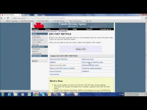 File your GST/HST Return Online File your GST/HST Return Online