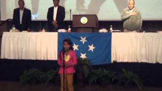 FSM. National Anthem Song by: La'Kesia Aisek William, a proud Island girl@TX.