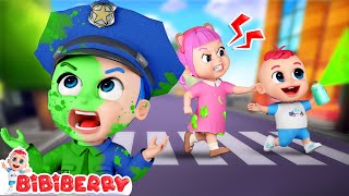 Baby Police Officer Song 👮 Stranger Danger Graffiti Prank | Kids Songs | Bibiber