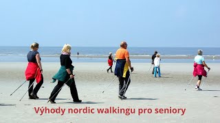 🚶‍♂️ Výhody nordic walkingu pro seniory, šetrná a efektivní aktivita! 💪✨