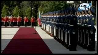 Official welcoming ceremony for President of the French Republic Francois Hollande was held