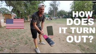 american baseball player plays cricket in india