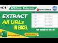 How To Extract All Urls From Hyperlink In Excel Using Formula