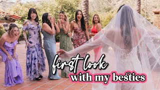 Wedding Day First Look With My BEST FRIENDS +  Dress Journey