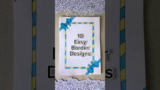 10 Easy front page design for school projects and idea note journals | Aesthetic Girl #shorts #howto