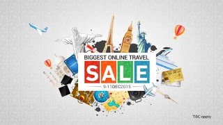 Biggest Online Travel Sale - 9-11 Dec - Via.com