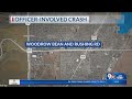 Officer-involved wreck sends 2 to hospital