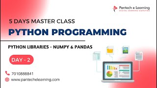 [DAY 2] PYTHON LIBRARIES - NUMPY & PANDAS #pantechelearning #python #numpy