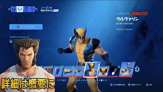 【フォートナイト】ウルヴァリン チャレンジ ウィーク6 ウルヴァリンを撃破する (移動範囲)ローガンスタイル詳細は概要欄に【Wolverine Challenge Week6】