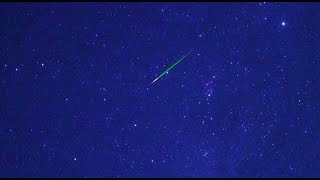 10月りゅう座流星群極大日前日の流れ星（SONYα7SⅢリアルタイム動画）