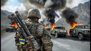 Huge explosion! Ukrainian forces fire rockets at Russian armored vehicles