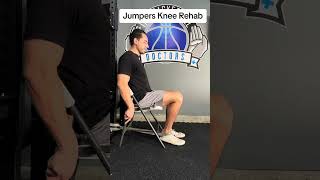 Jumpers Knee Rehab. Knee extension isometrics are very important when managing jumpers knee.