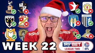 2024/25 League 2 - Matchday #22 Predictions