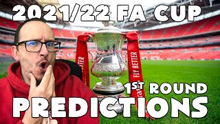2021/22 FA CUP 1ST ROUND PREDICTIONS
