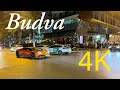 Nightlife in Budva Montenegro 🇲🇪 4K Walking Tour