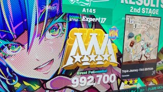 【DDR WORLD】 Triple Journey -TAG EDITION- EDP mirror譜面 (992,700 AAA GFC)