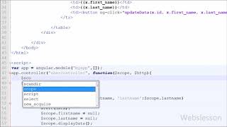 AngularJS Tutorial with PHP Update Edit Mysql Table Data