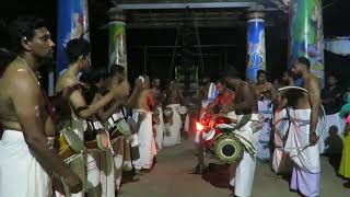 Panchavadyam (Thimila) Aragettam @ Trikkur Mahadeva Kshetram