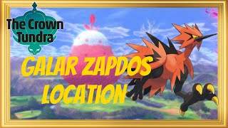 How to Find and Catch Galarian Zapdos in Pokémon Sword and Shield - The Crown Tundra Location