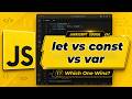 JavaScript let vs const vs var: What's Actually Different? | JavaScript Tutorial #7
