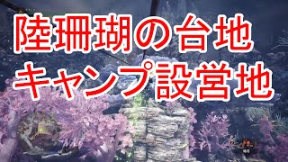 【ＭＨＷ】陸珊瑚の台地のキャンプ設営地まとめ