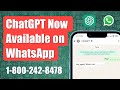 ChatGPT Now Available on WhatsApp |  A Step by Step Guide