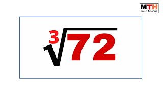 Cube root of 72