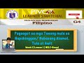 FILIPINO 4 | PAGSAGOT SA MGA TANONG MULA SA NABASANG ALAMAT, TULA AT AWIT | WEEK 1 | LESSON 1 | Q2